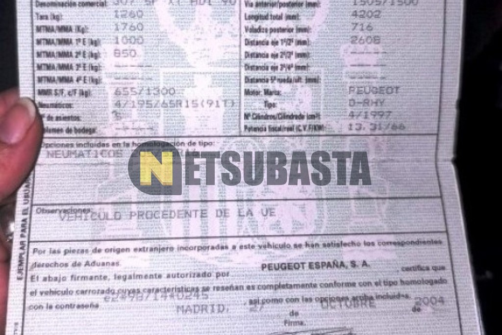 Peugeot 307 2.0 HDi 2004