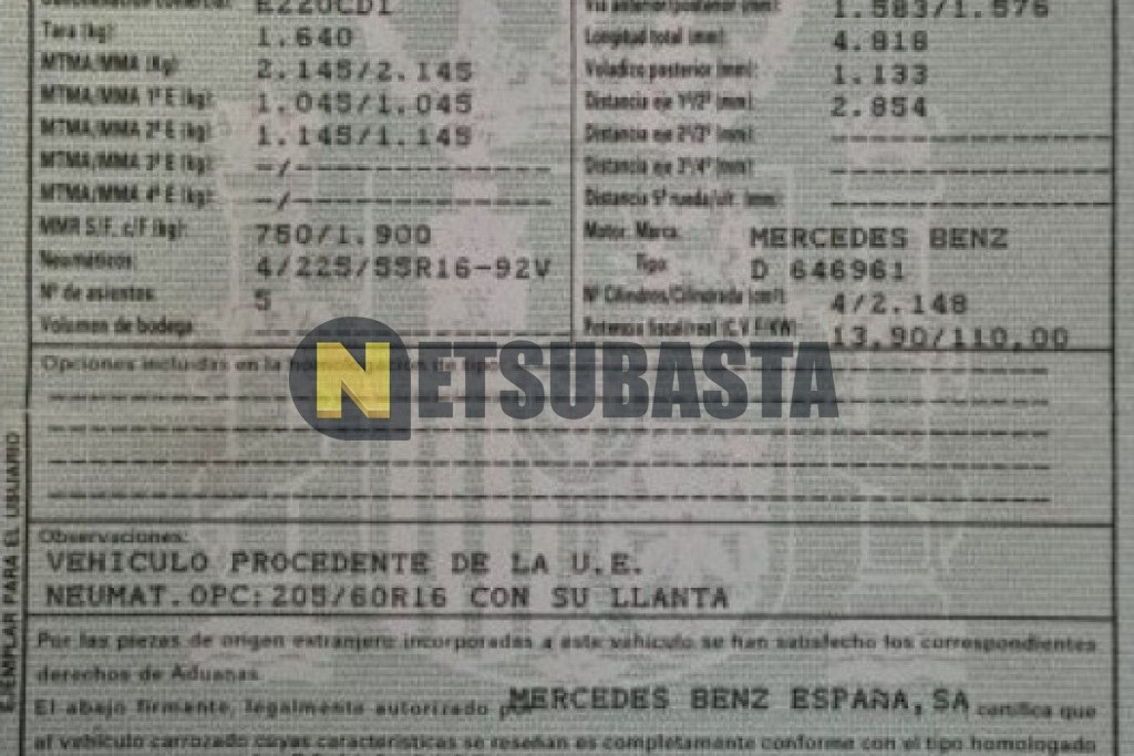 Mercedes-Benz E 220 CDI Aut. 2002