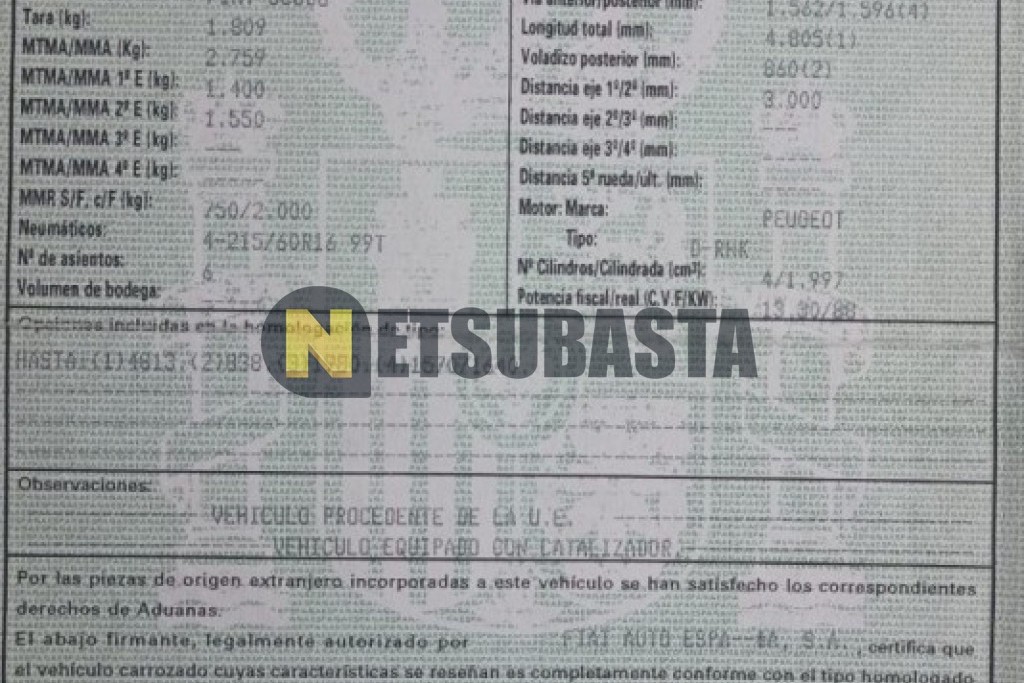 Fiat Scudo 2.0 Multijet 2007