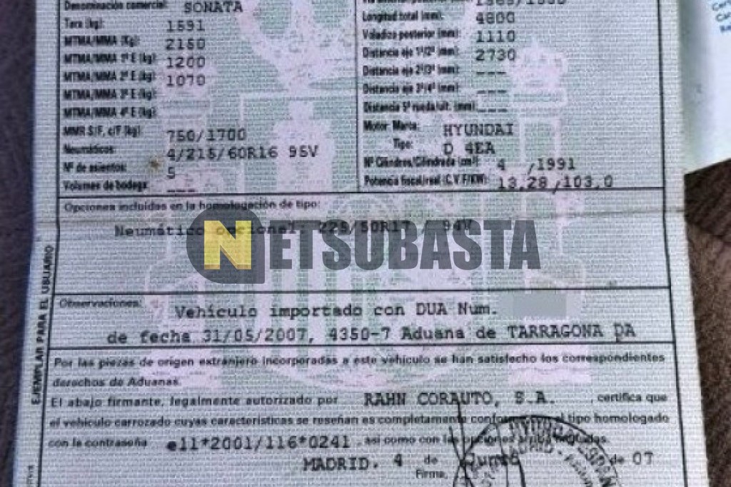 Hyundai Sonata 2.0 CRDi 2007