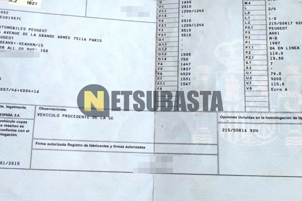 Peugeot 5008 2.0 BlueHDi 7 plazas 2015