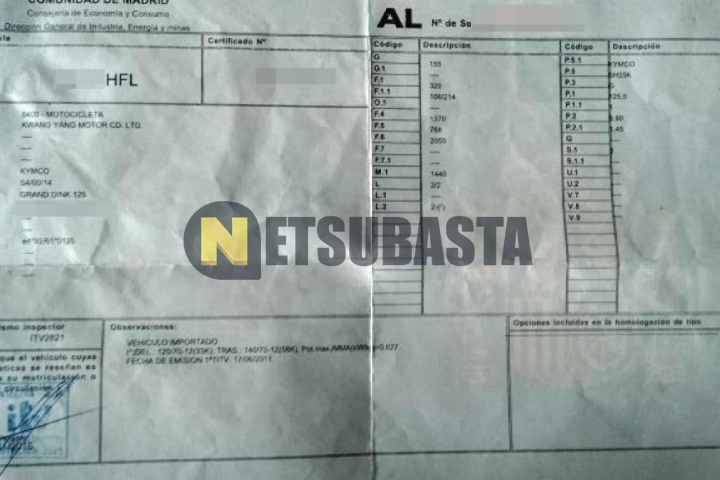 Kymco Grand Dink 125 2011