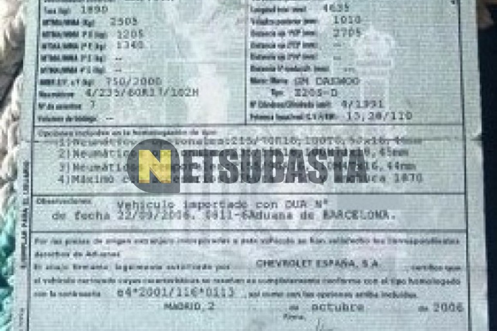 Chevrolet Captiva 2.0 VCDi 7 plazas 2006