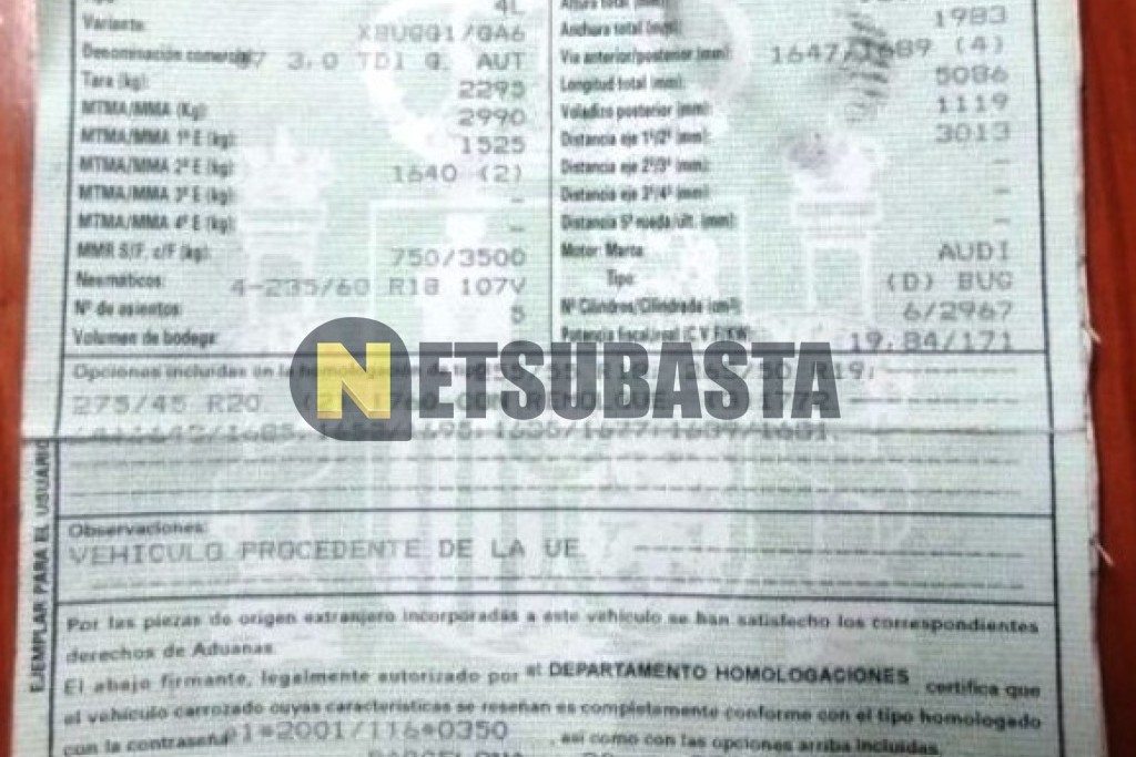 Audi Q7 3.0 TDI quattro tiptronic 6 vel. 2006