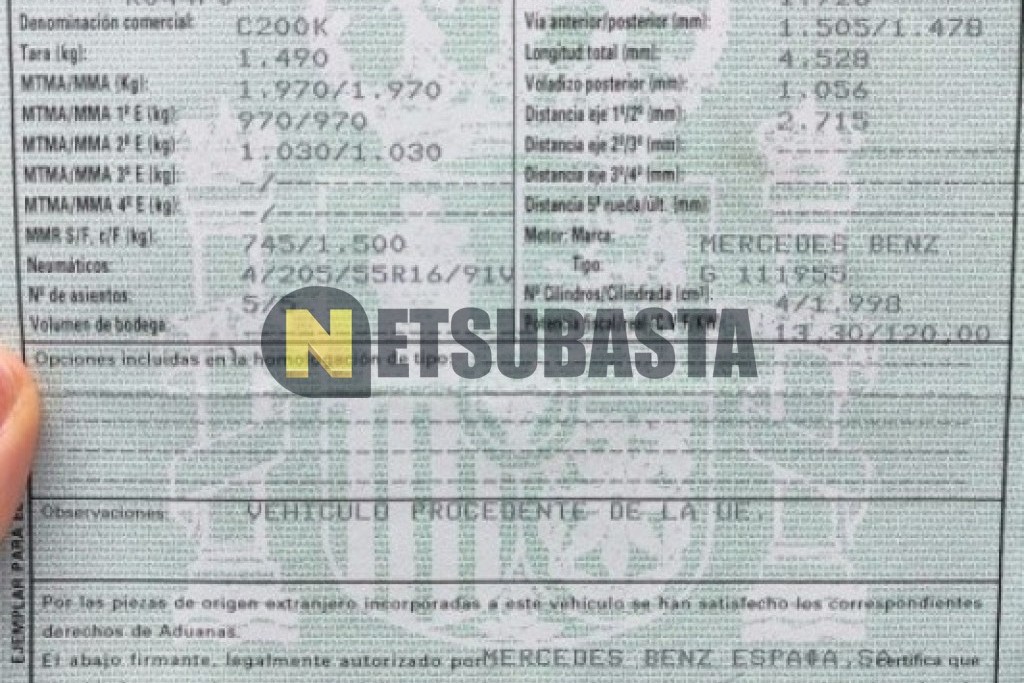 Mercedes-Benz C 200 K 2002