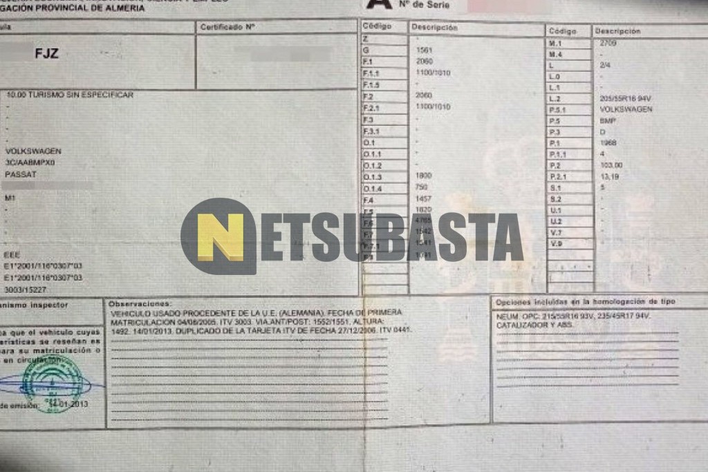 Volkswagen Passat 2.0 TDI 2005