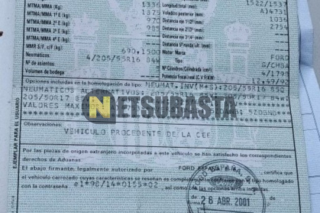 Ford Mondeo 1.8i 16V 2001