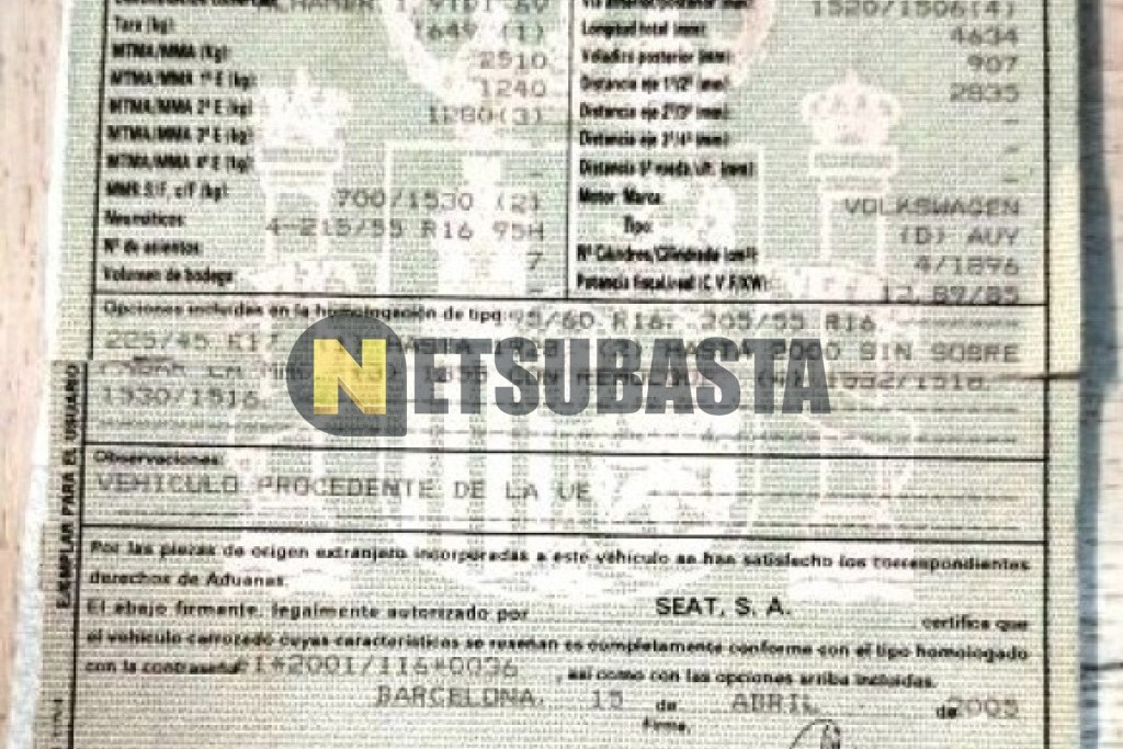 Seat Alhambra 1.9 TDi 2005