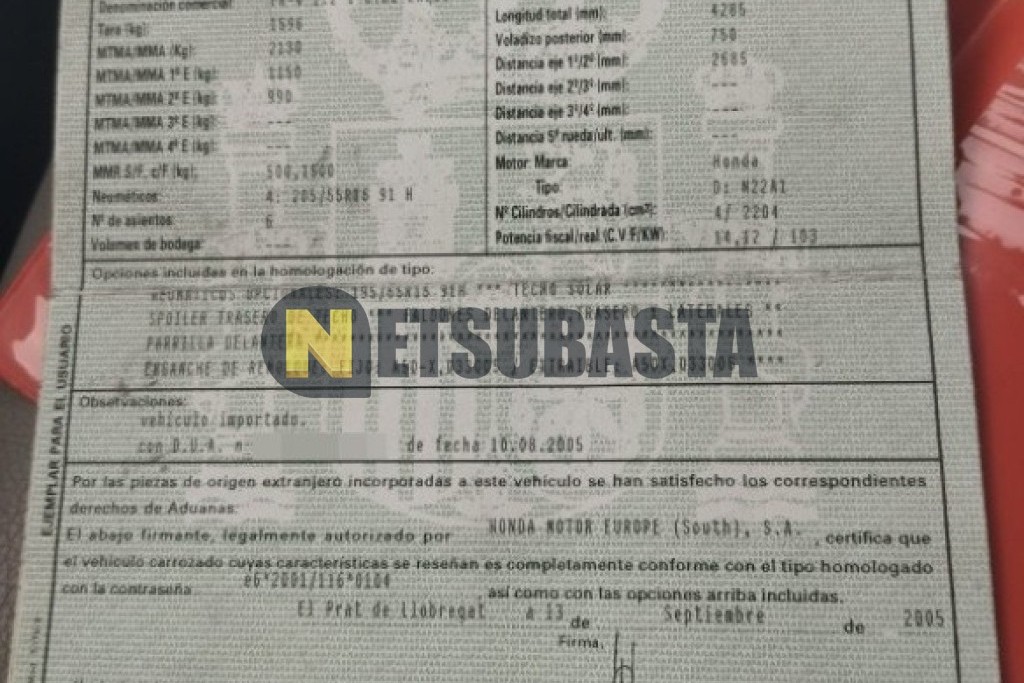 Honda FR-V 2.2 i-CTDi 2005