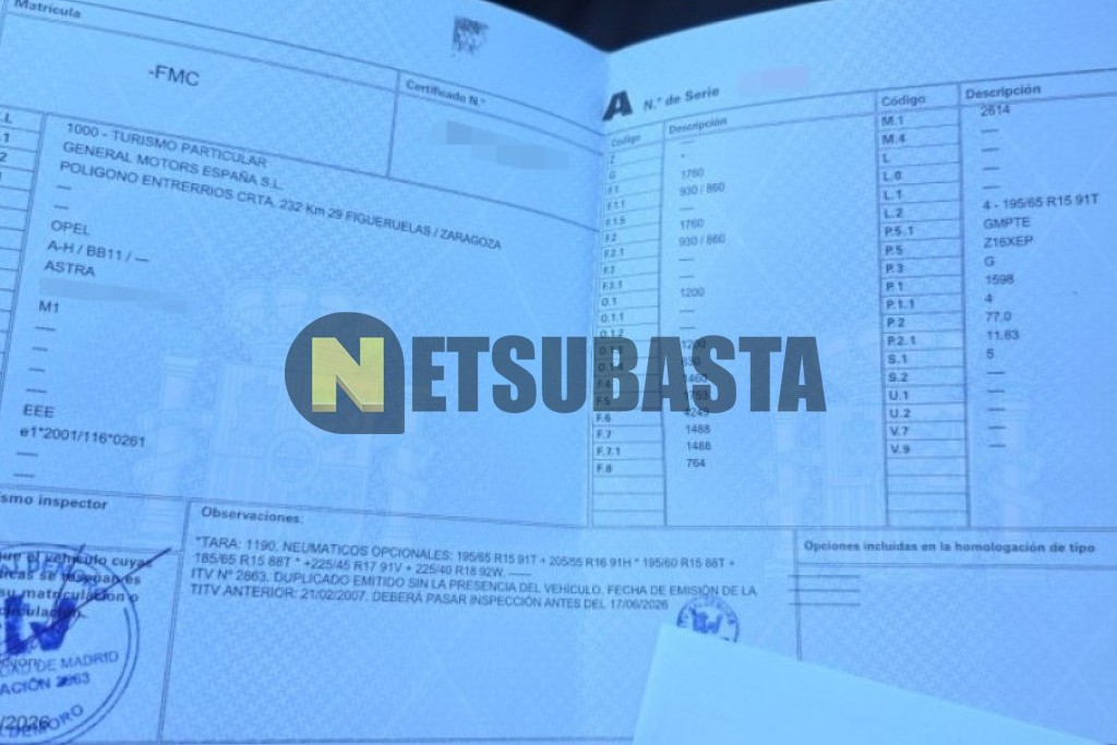 Opel Astra 1.6 16V 2007