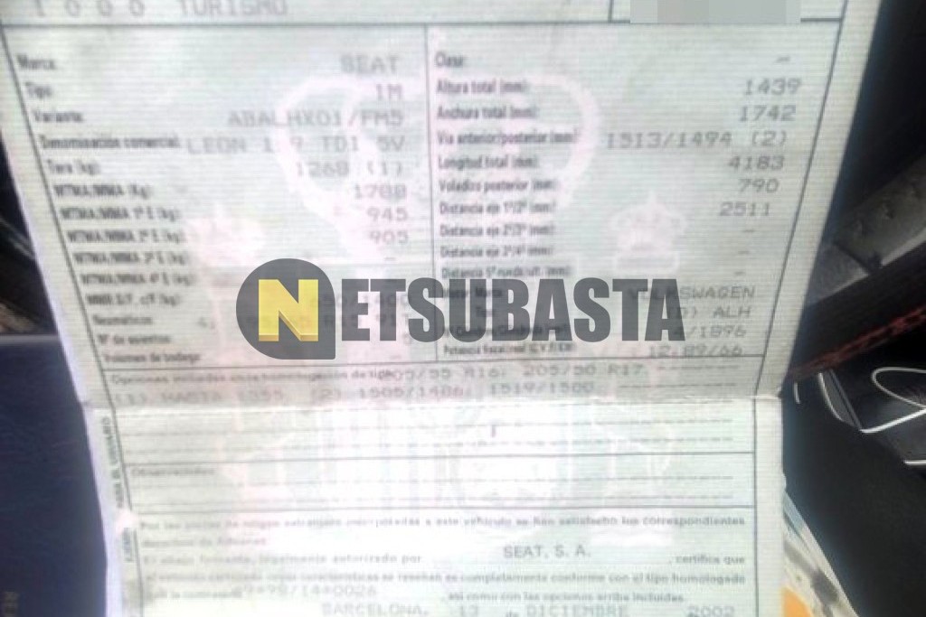 Seat Leon 1.9 TDI 2003