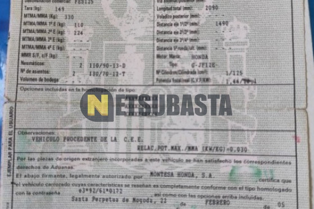 Honda FES 125 Pantheon 2005