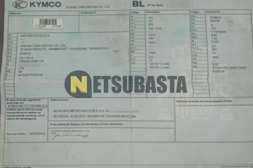 Kymco Grand Dink 125 2014