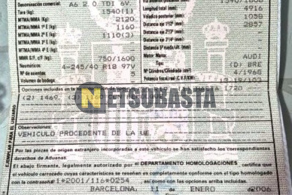 Audi A6 2.0 TDI 2006