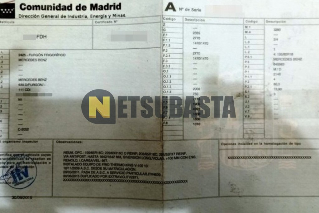 Mercedes-Benz Vito 111 CDI Isotermo 2006