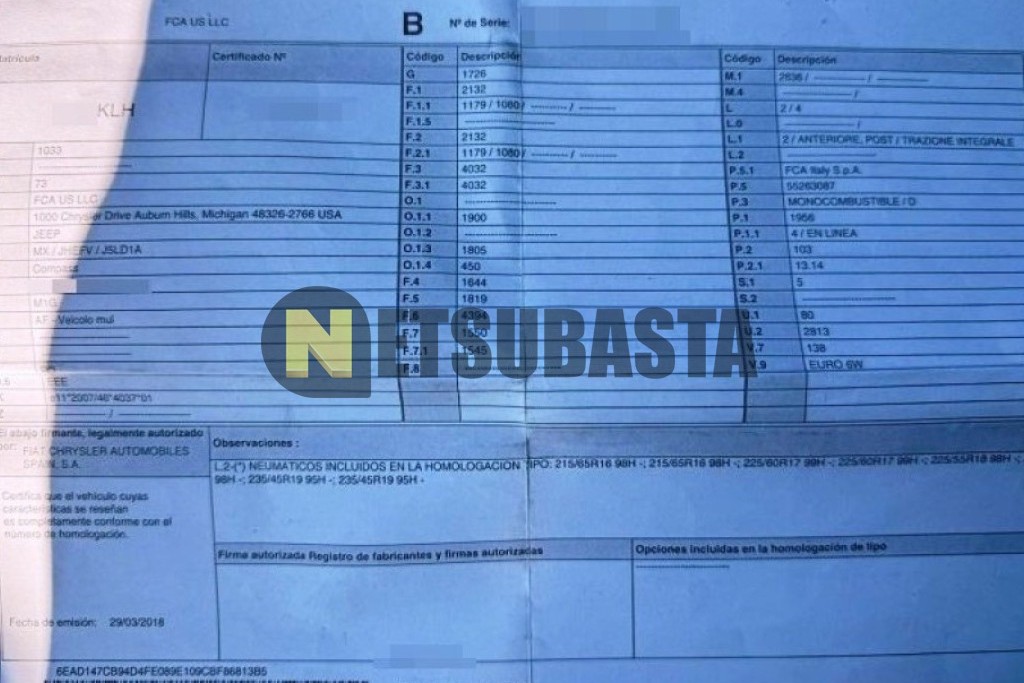 Jeep Compass 2.0 MultiJet 4x4 2018