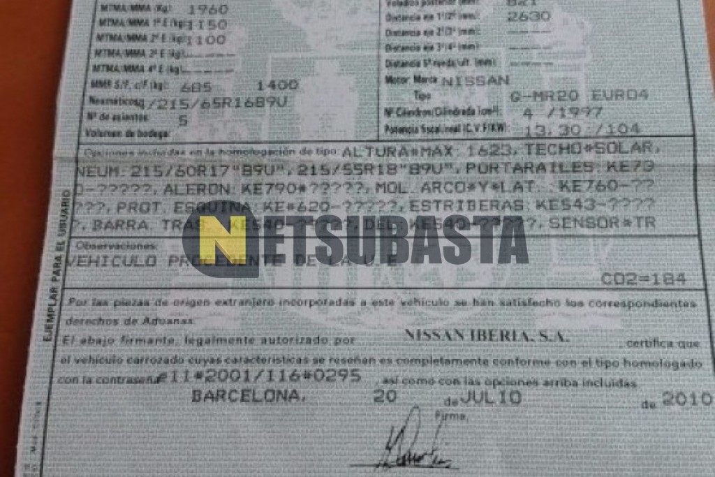 Nissan Qashqai 2.0 2010