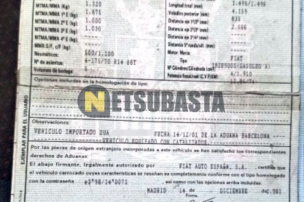 Fiat Dobló 1.9 D 2001