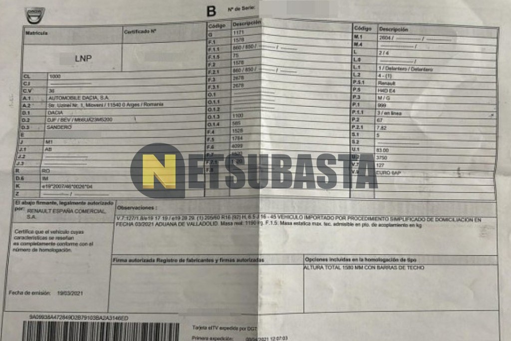 Dacia Sandero Stepway 1.0 TCe 2021