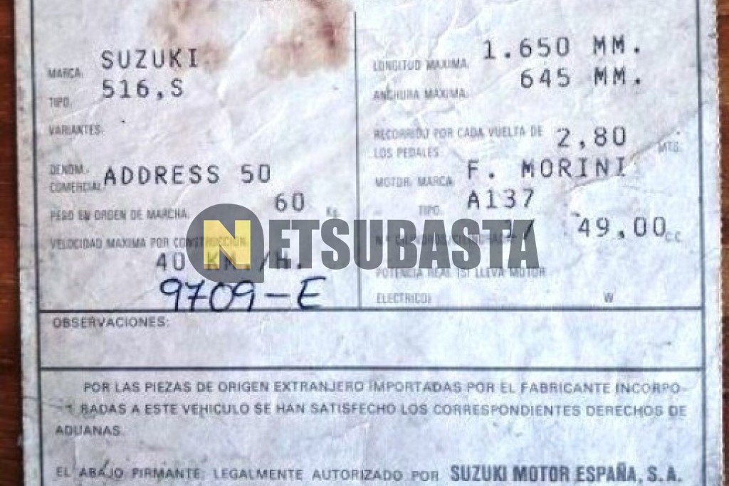 Suzuki Address 50 2001