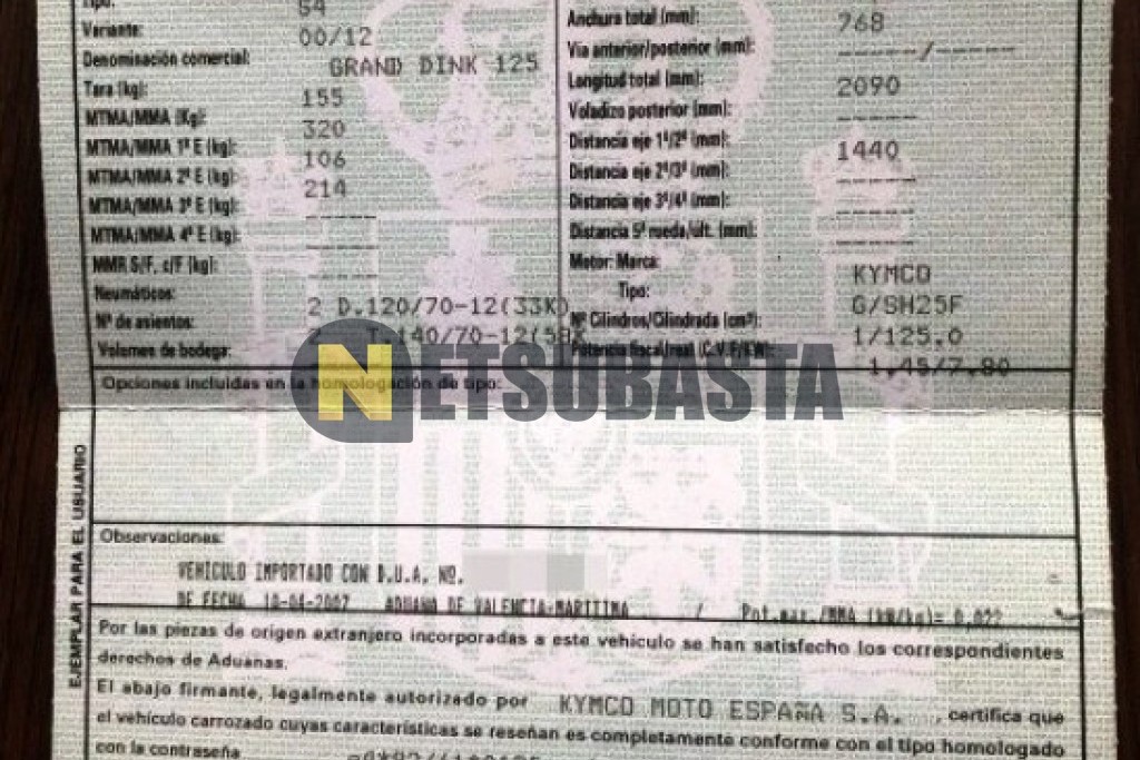 Kymco Grand Dink 125 2007