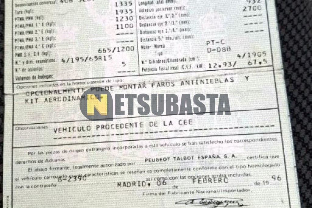 Peugeot 406 1.9 1996