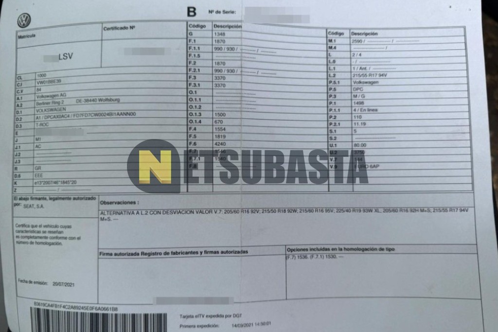 Volkswagen T-Roc 1.5 TSI DSG 7 vel. 2021