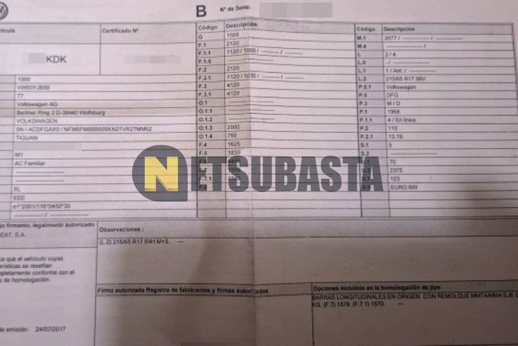 Volkswagen Tiguan 2.0 TDI 2017