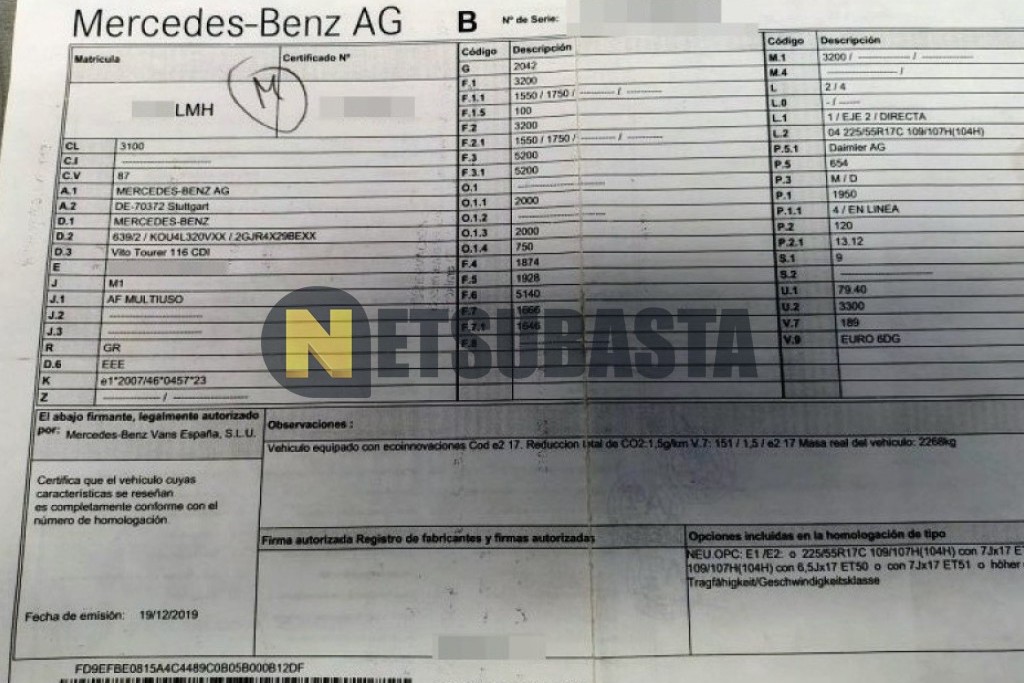 Mercedes-Benz Vito Tourer 116 CDI Aut. 2021