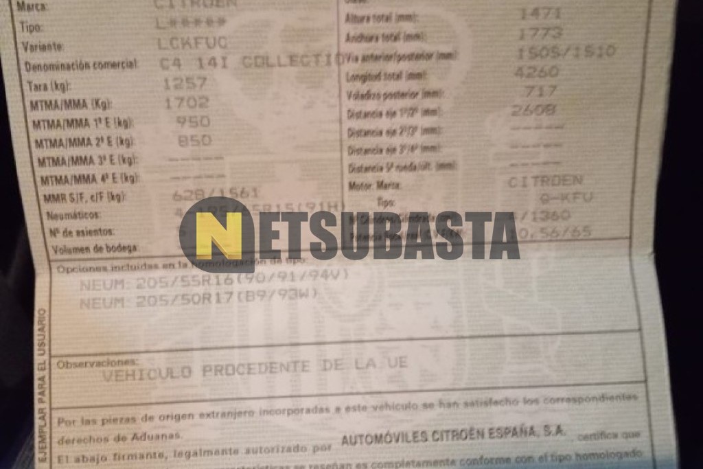 Citroën C4 1.4i 16v 2006