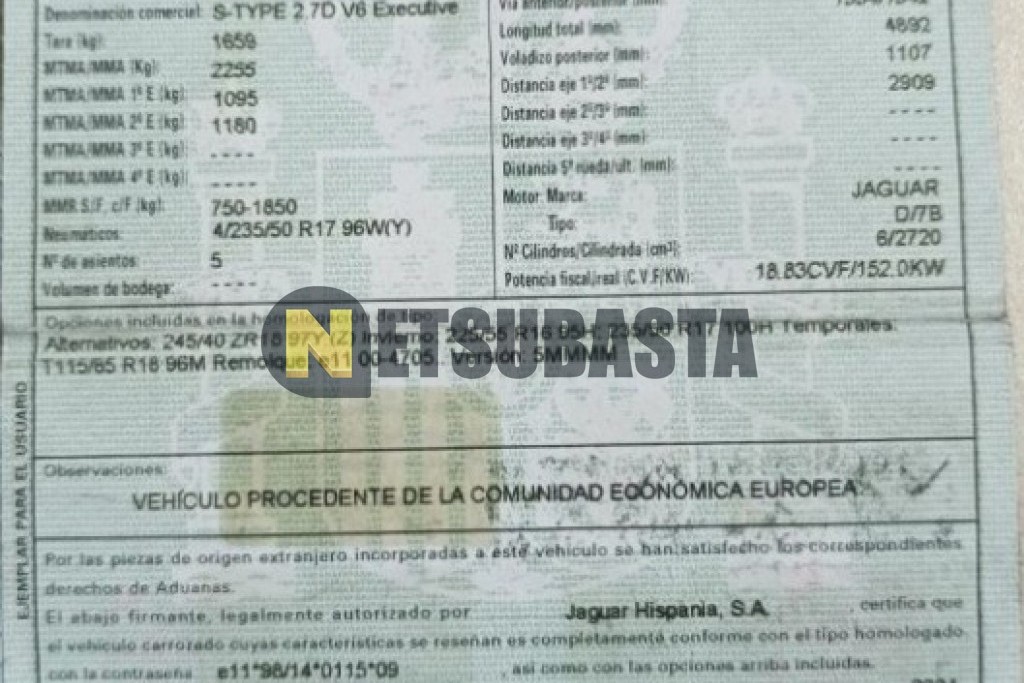 Jaguar S-Type 2.7D V6 Aut. 2004