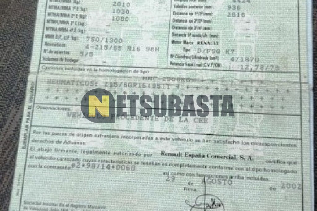 Renault Scenic RX4 1.9 dCi 2002