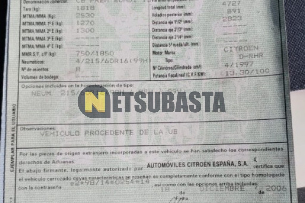 Citroën C8 2.0 HDI 2006