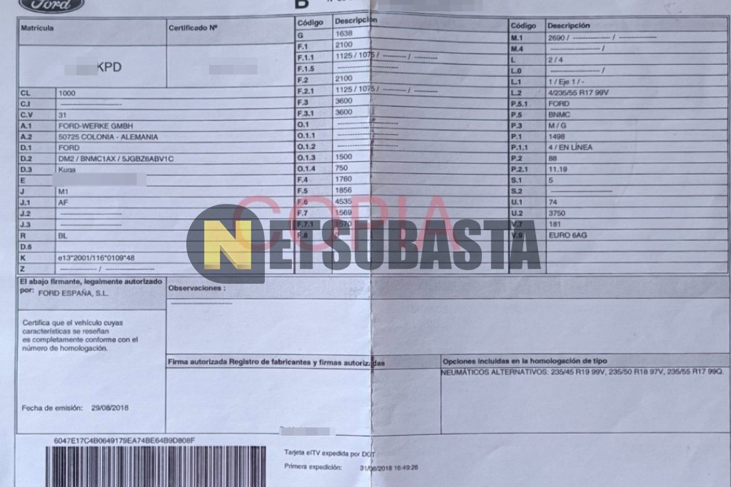 Ford Kuga 1.5 EcoBoost 4x2 2018