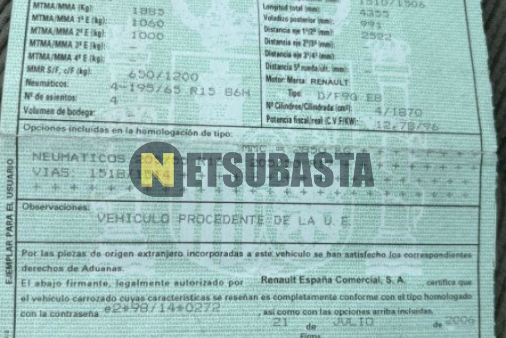 Renault Megane Coupé-Cabriolet 1.9 dCi 2006