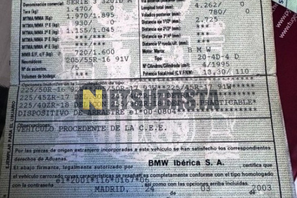 Bmw 320td Compact 2003