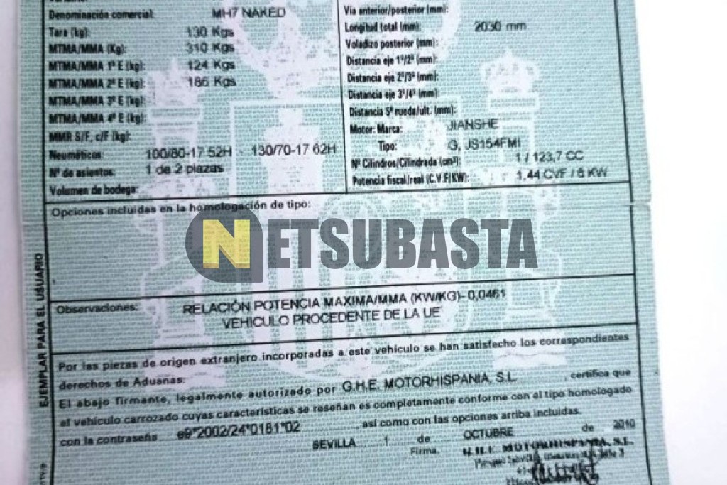 Motor Hispania MH7 Naked 125 2011