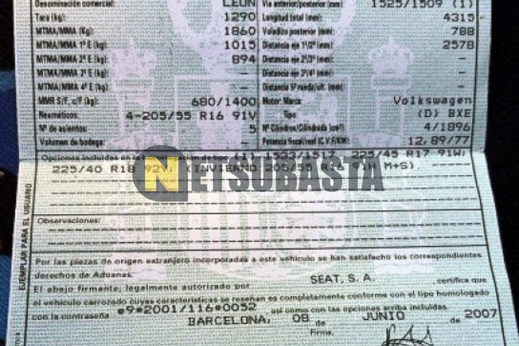 Seat Leon 1.9 TDI 2007
