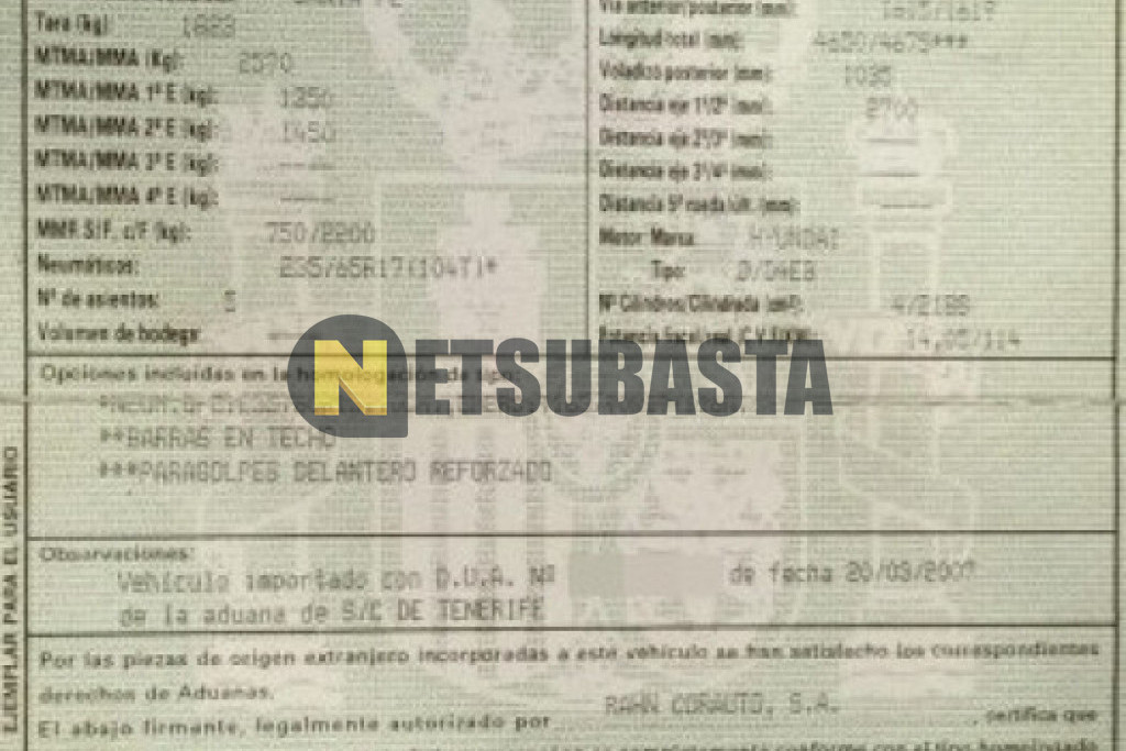 Hyundai Santa Fe 2.2 VGT 5 plazas 2007