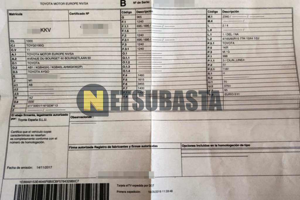 Toyota Aygo 1.0 2019