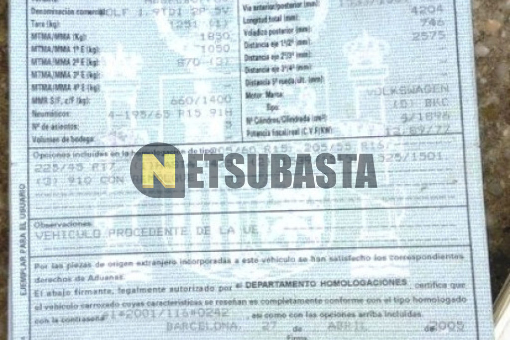 Volkswagen Golf 1.9 TDI 2005