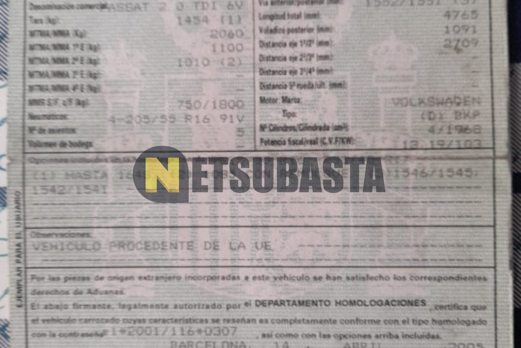 Volkswagen Passat 2.0 TDI 2005