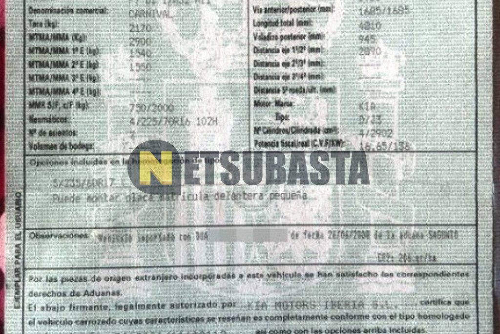 Kia Carnival 2.9 CRDi VGT 2009