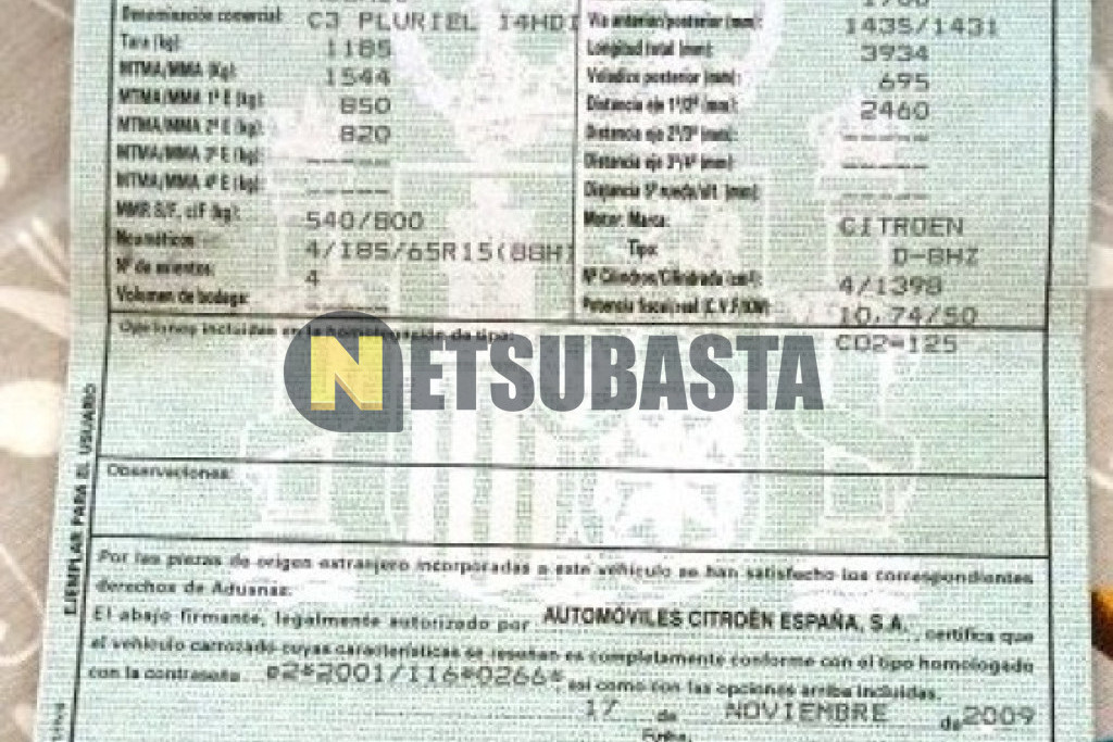 Citroën C3 Pluriel 1.4 HDi 2011