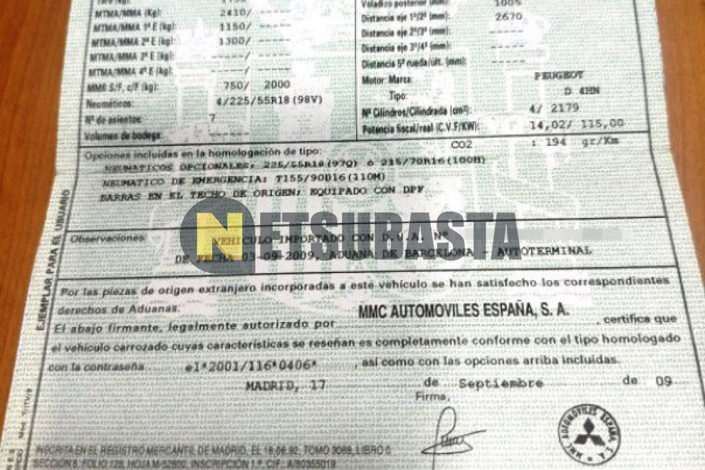 Mitsubishi Outlander 2.2 DI-D 2009