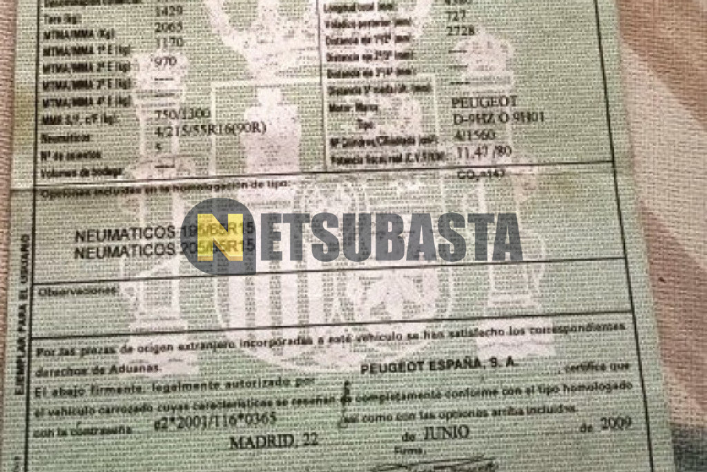 Peugeot Partner Tepee 1.6 HDi 2009