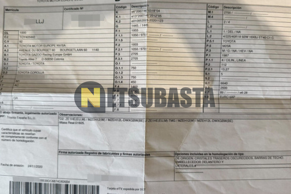 Toyota Corolla Touring Sports 180H 2020