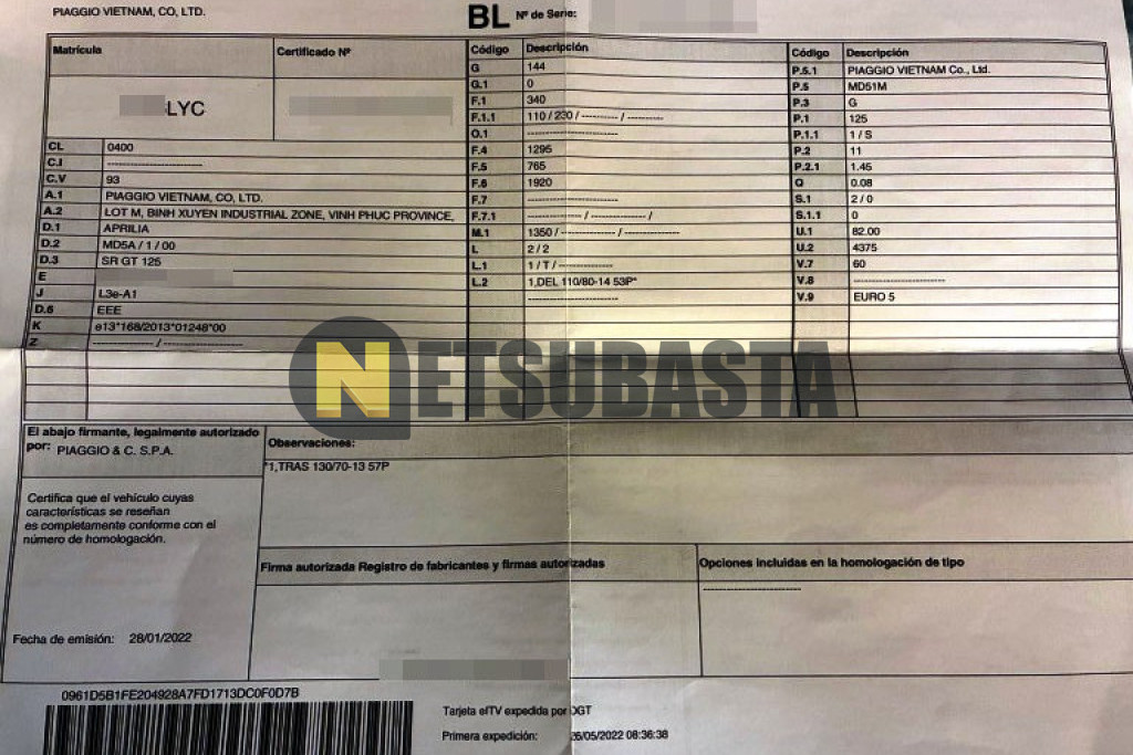 Aprilia SR GT 125 2022