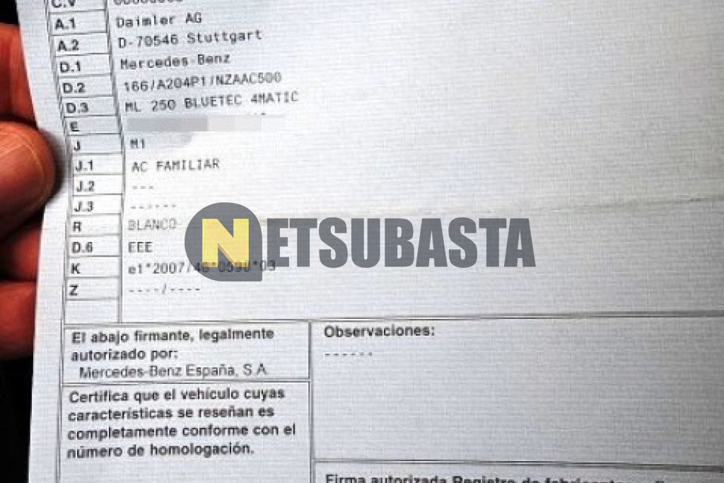Mercedes-Benz ML 250 BlueTEC 4MATIC 2012