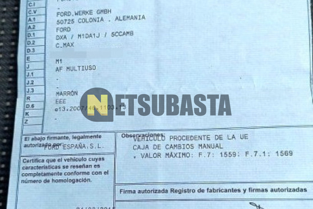Ford C-MAX 1.0 Ecoboost 2015